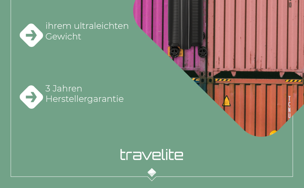 Набір валіз Travelite Roomer 2 шт. (L/M) з TSA замком, чорний: міцні валізи з розширенням, ручна валіза 55 см