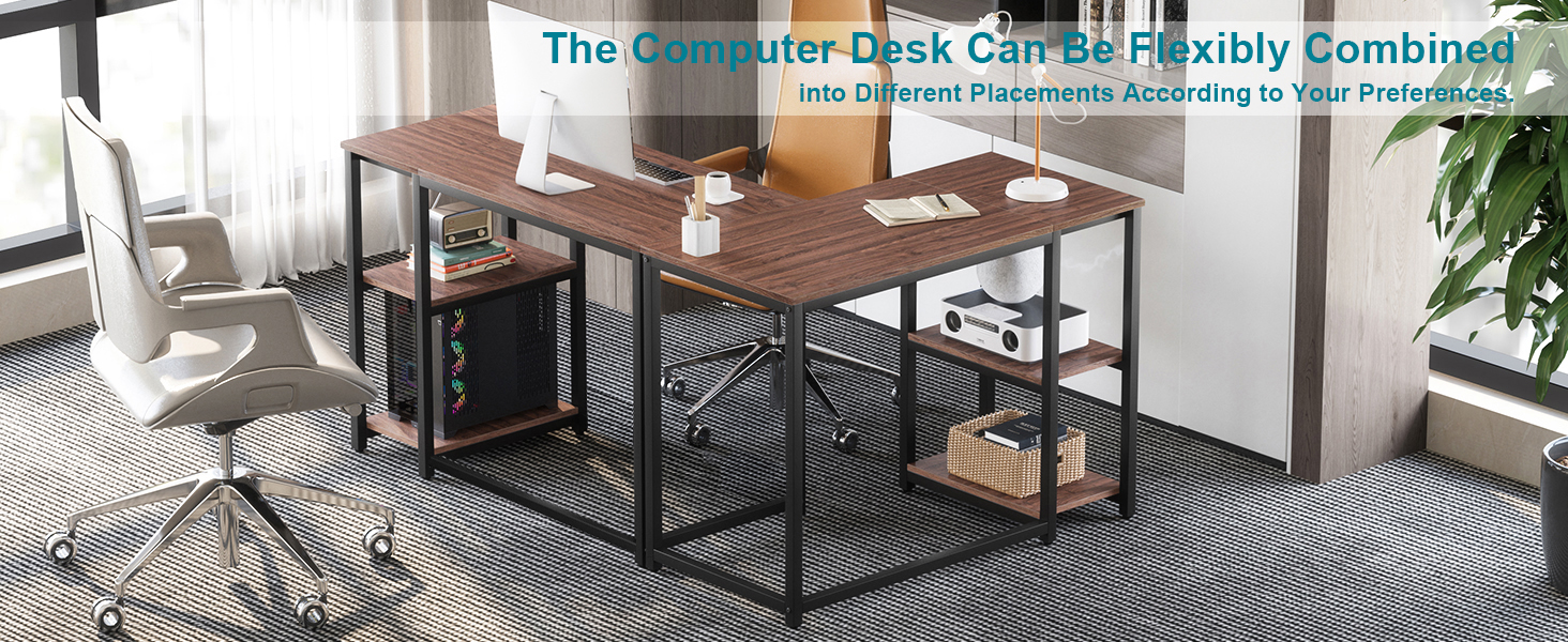 Комп'ютерний стіл WOHOMO білий 100см з місцем для зберігання, для дому та офісу