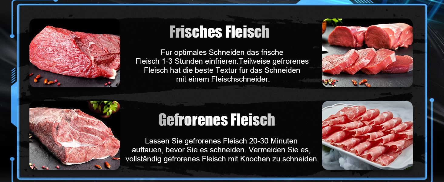 Електричний слайсер YASHE 200W з нержавіючою сталлю, 19 см, регулювання товщини 0-15 мм, для м'яса, сиру, хліба та овочів