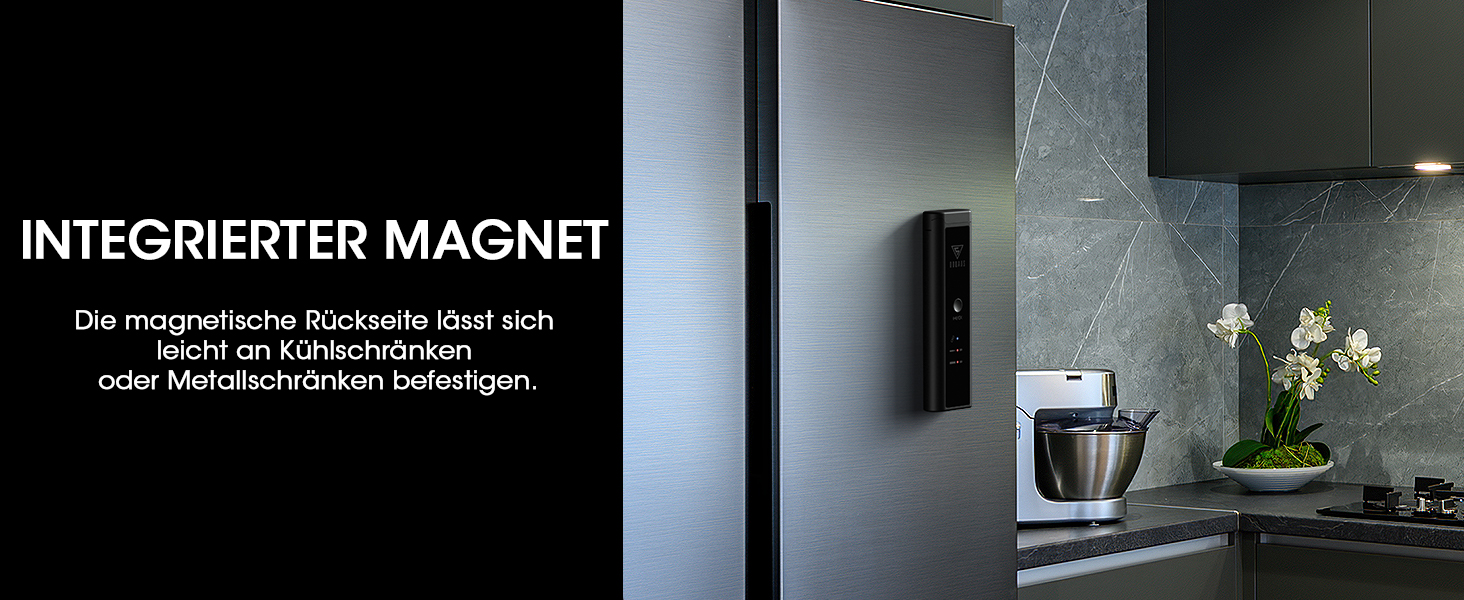 Беспроводной термометр для мяса DOQAUS 158m Bluetooth, IPX7, для гриля, духовки, мангала, аэрофритюрниці, чорний