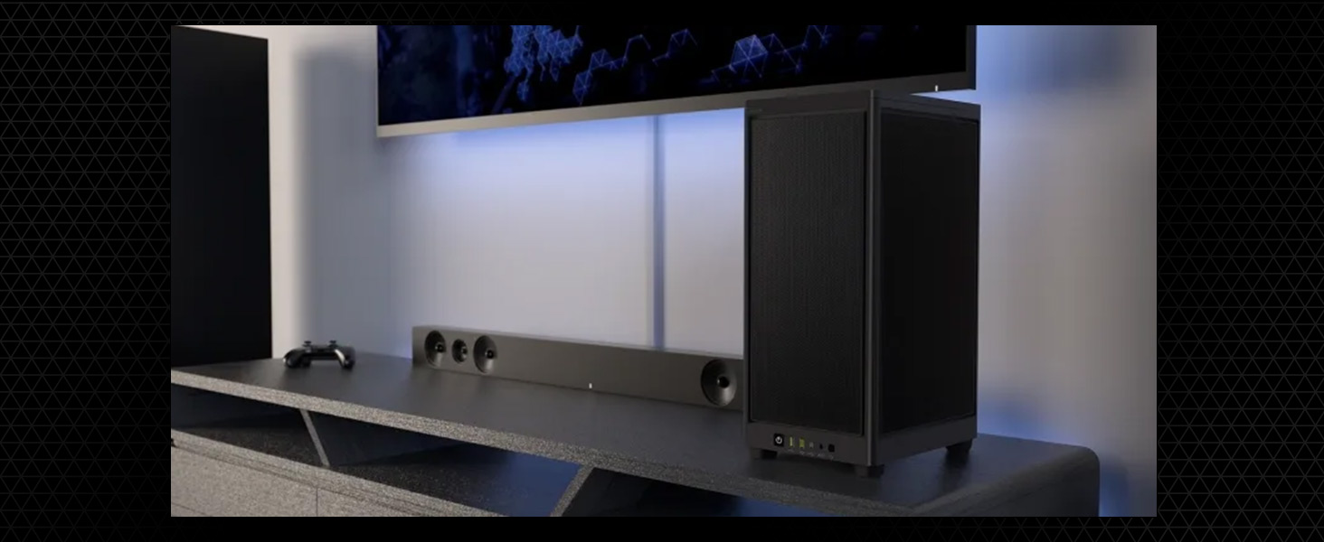Корпус Corsair 2000D Airflow Mini ITX - Сітчаста сталь - 3 слоти для графічного процесора - Оптимізоване охолодження - Передній ввід/вивід - Чорний
