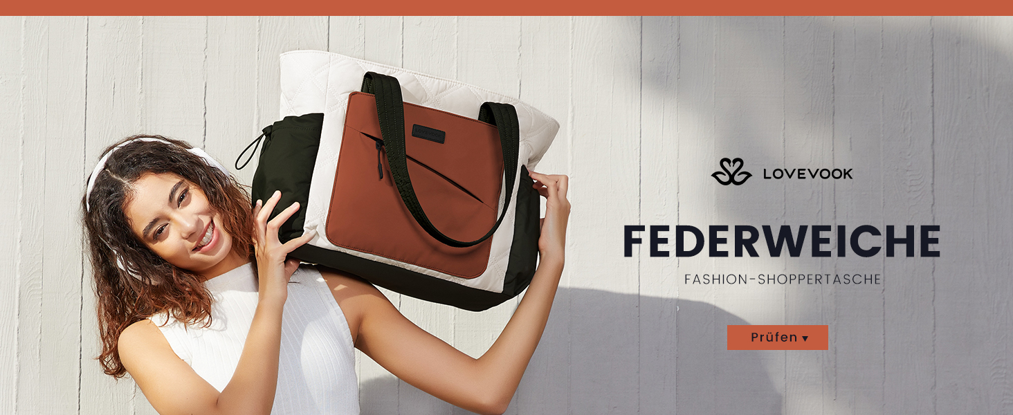 Сумка-шопер LOVEVOOK для жінок: велика, легка, для ноутбука 15,6/17,3 дюймів, робоча/університетська, для роботи, навчання, подорожей (бежево-зелений)