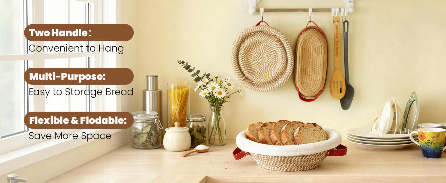 Набір для випічки хліба: корзинка з бавовняного шнура, набір для закваски, аксесуари для випічки, дріжджовий міксер, скребок для тіста, для початківців