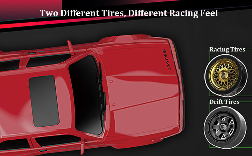 RC Дрифт-кар Drift Auto 1:16, 2.4 GHz, 30 км/год, 4WD, LED підсвічування, червоний, з акумулятором