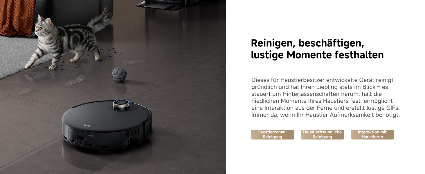 Робот-пилосос Mova Z60 Ultra Complete з вологою тканиною 28000 Па, LiftPro, перешкоди 8 см, DToF+Dual Laser+RGB/LED, AutoShield для килимів, MaxiReach моп & щітка, чорний