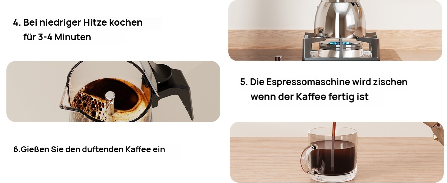 Кавоварка Espresso Gator для плити, мока-каструля з прозорого скла та нержавіючої сталі - кава по-італійськи, 9 чашок (450 мл), нержавіюча сталь