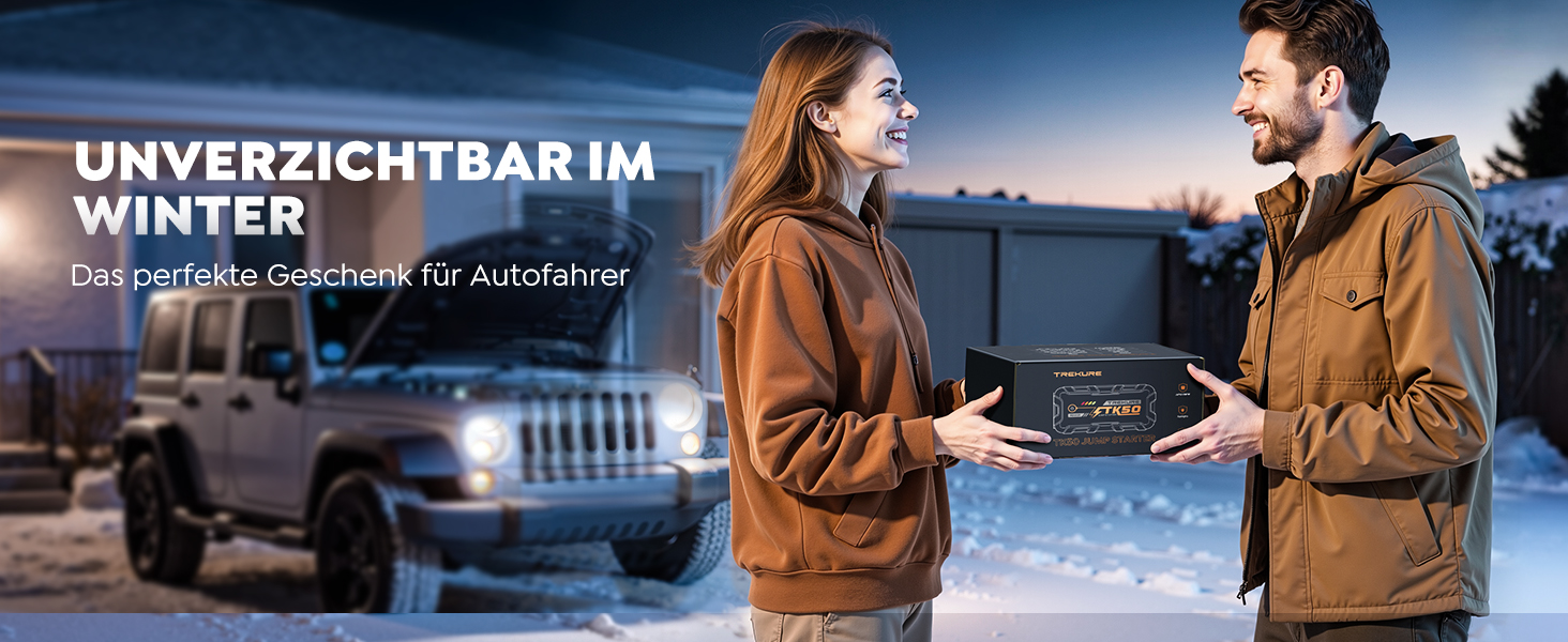 Бустер для автомобіля Starthilfe Powerbank 9000A 26800mAh — Пусковий пристрій для бензинових та дизельних двигунів (до 12.0L), 12V з ліхтарем 800 Лм та USB-портами, сіро-блакитний
