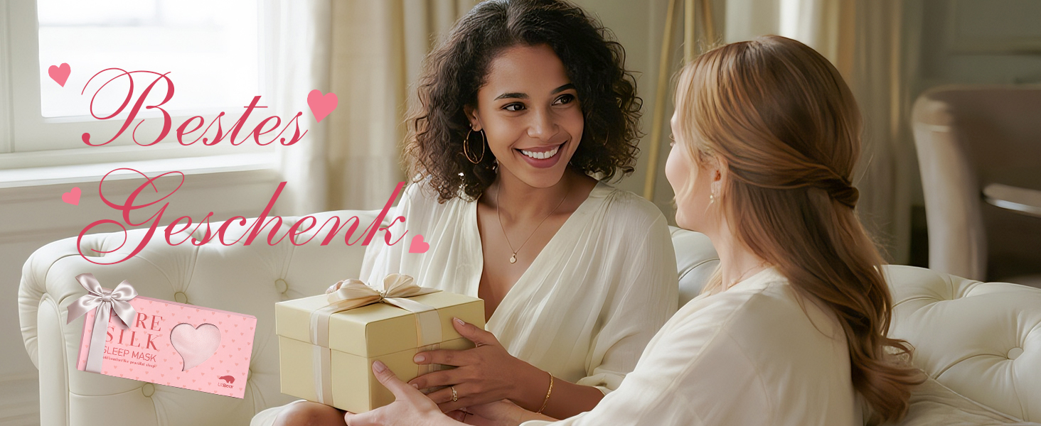 Маска для сну LitBear з шовку для тих, хто спить на боці, 100% шовк 22 momme 6A тутового шовку, повна світлонепроникність, для жінок та чоловіків, з косметичкою та гумкою для волосся, колір рожевий