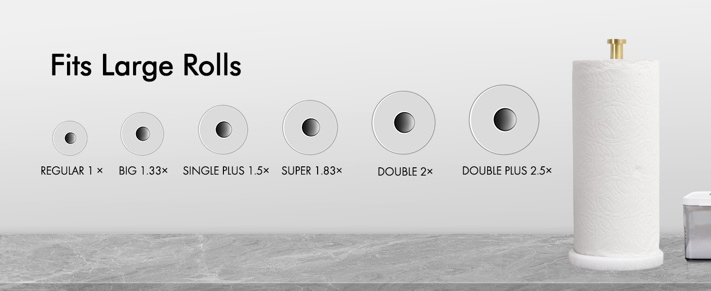 Тримач для паперових рушників KES з мармуром та нержавіючої сталі SUS304, настільний, золотого кольору, 14 см (KPH100S14B-2)