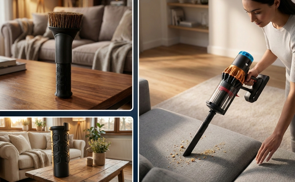 Насадка для видалення шерсті тварин Tierhaardüse для пилососа Dyson V16 Premium, Polsterdüse для м'яких меблів