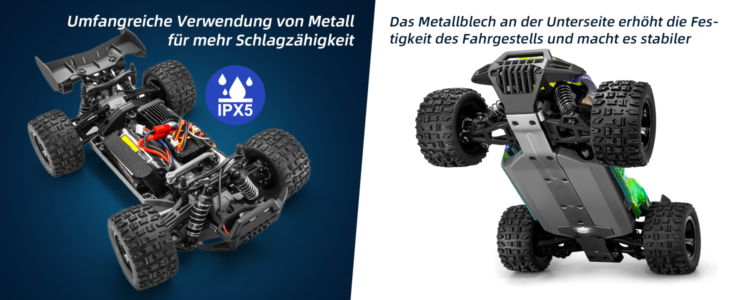 RC Автомобіль YONCHER 18101 1:18 4WD, 40 км/год, для дітей та дорослих, позашляховик, монстр-трак, 2 акумулятори, 70+ хв роботи