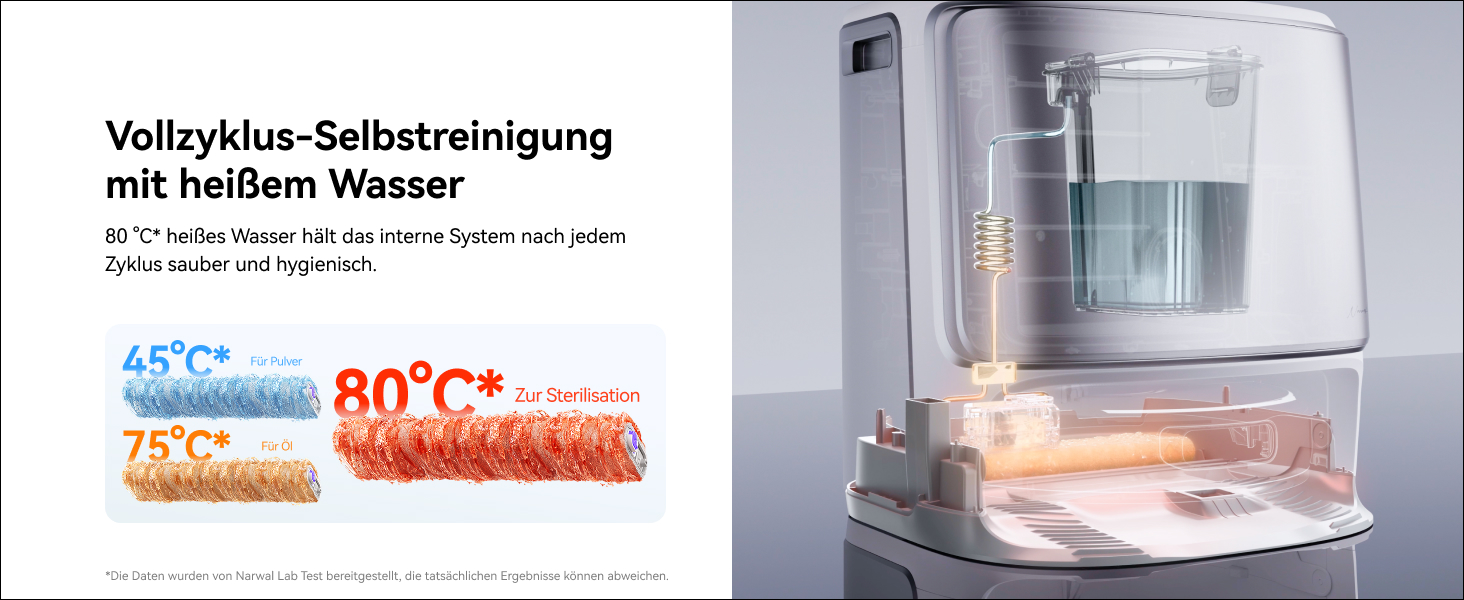 Робот-пилосос NARWAL Flow з функцією миття підлоги, система FlowWash з автоматичним самоочищенням, потужність 22000 Па, збір шерсті тварин DualFlow, миття 45-80°C та гаряче повітря, док-станція для самостійного очищення