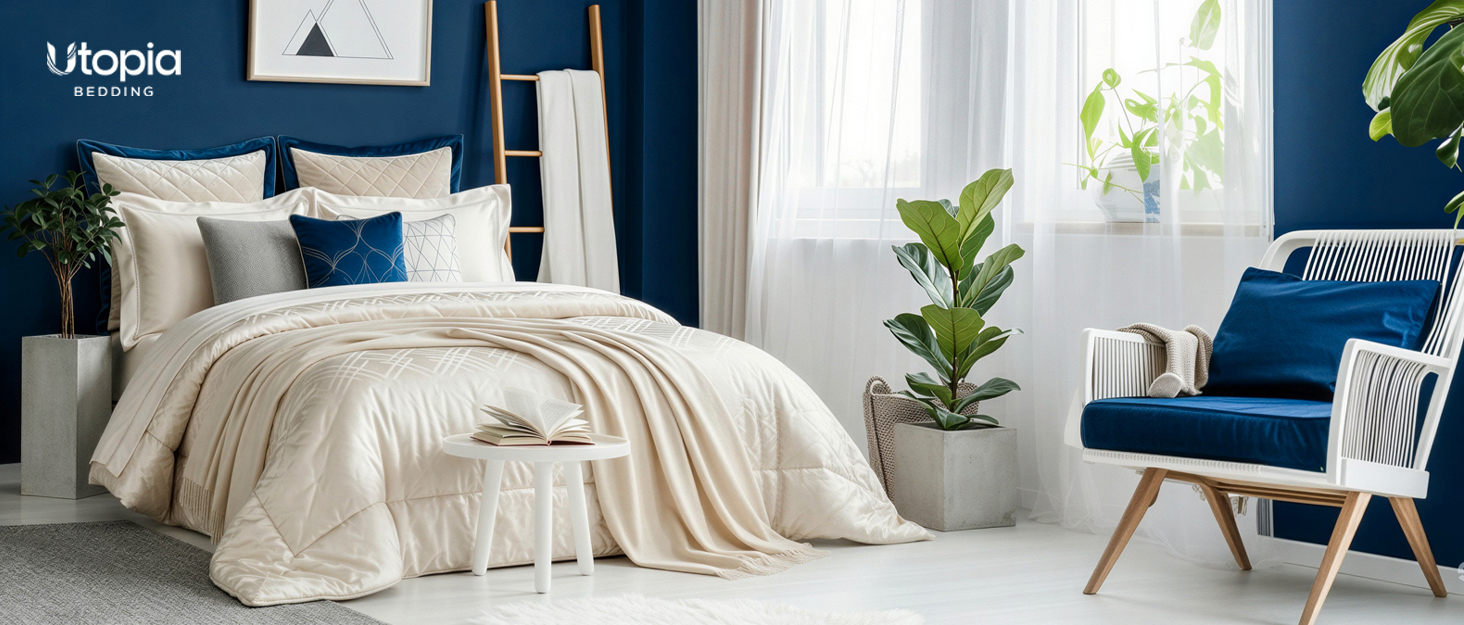 Вафельна літня ковдра Utopia Bedding з 100% бавовни, антрацит, 228x228 см