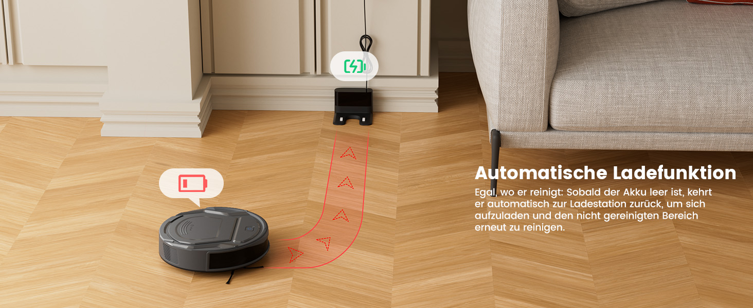 Робот-пилосос LEFANT M210 Pro+ Black: потужність 4000Pa, Wi-Fi, керування через додаток/Alexa, оминання перешкод 190°, тихий, для твердих підлог та килимів, збір шерсті тварин