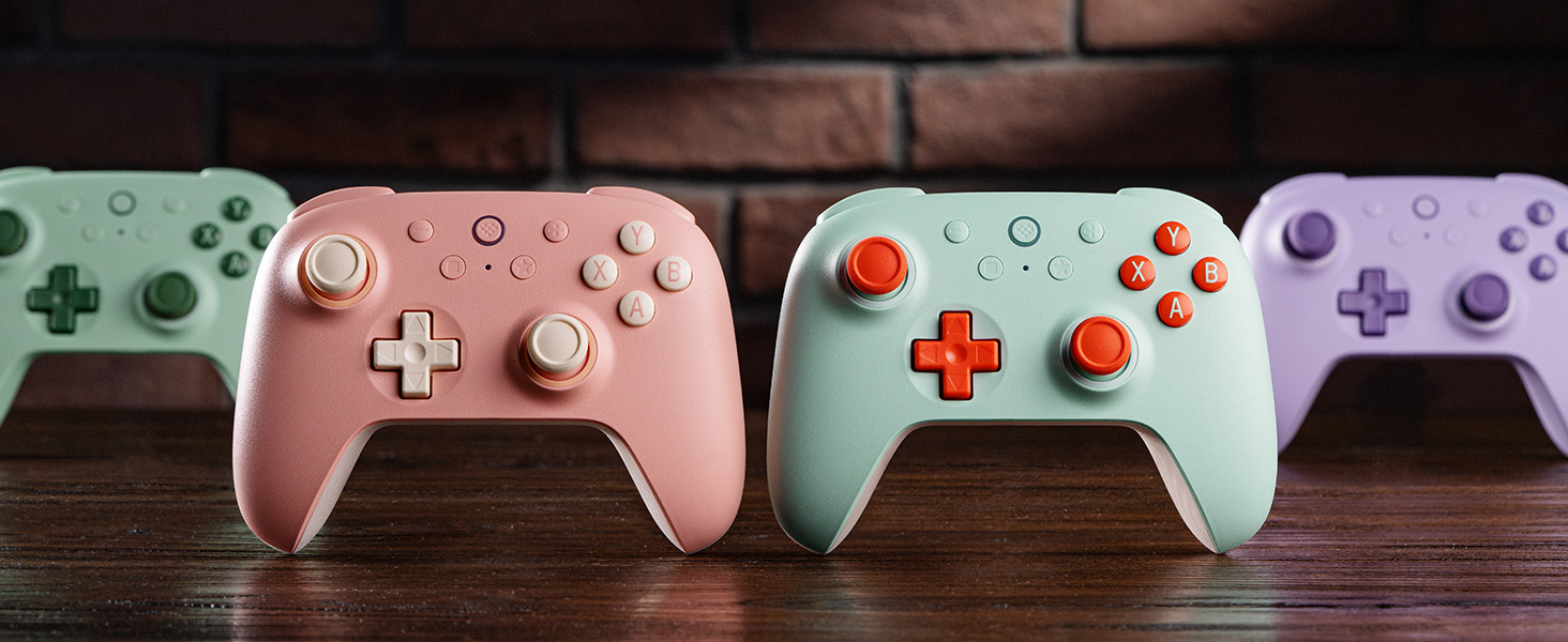 8BitDo Ultimate 2C Бездротовий Контролер для ПК Windows та Android, 1000 Гц, Hall-ефект, Turbofunktion (Світло-зелений)