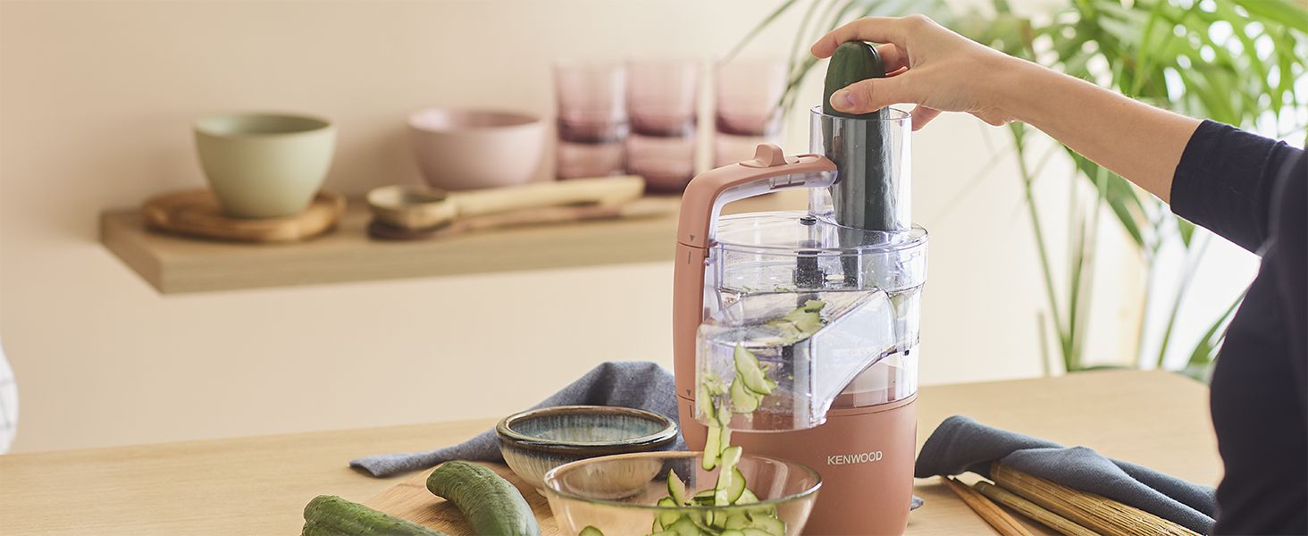 Кухонний комбайн Kenwood MultiPro Go FDP22.130GY: компактний, 650 Вт, 1.3 л, для нарізки, натирання, пюрування та замішування тіста, блакитний (Express Serve)