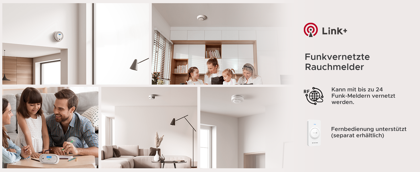 Датчик диму та монооксиду вуглецю X-Sense SC07, автономний, 10 років, з LCD-дисплеєм та кнопкою тестування, 360° моніторинг, автоматична перевірка, з можливістю радіомережі (1 шт.)