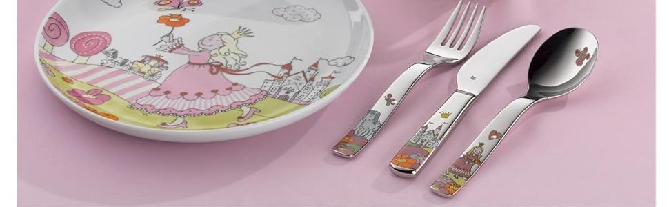 Дитячий набір столових приборів WMF Prinzessin Anneli, нержавіюча сталь, 4 шт., для дітей від 3 років