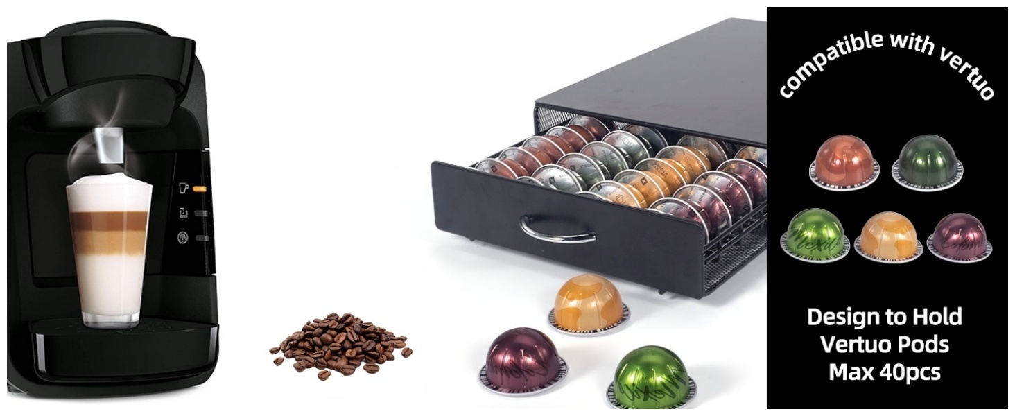 Органайзер-шухляда для капсул Nespresso Vertuo, тримач для кавових капсул