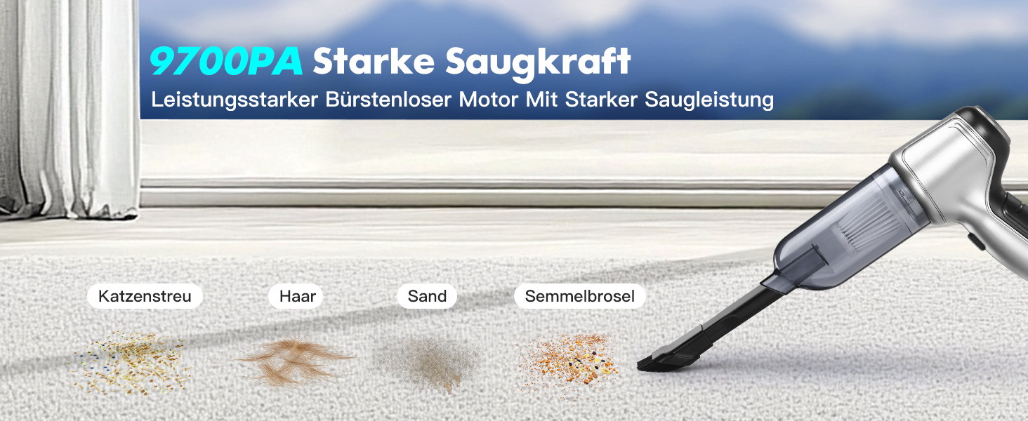 Акумуляторний ручний автомобільний пилосос WYRIAZA — потужний бездротовий міні-пилосос для авто та дому