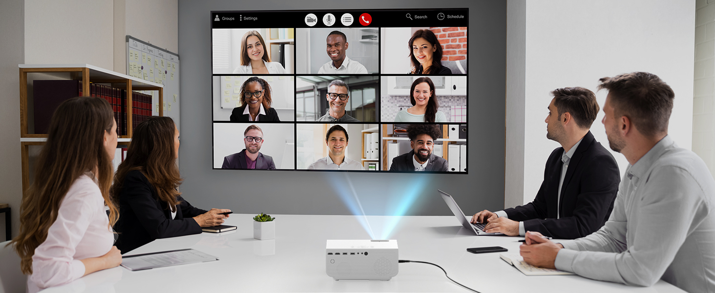 Проектор Beamer 12000 Lumens 1080P Full HD з 5G WiFi, Bluetooth та підтримкою 4K для Fire Stick, PS5, Smartphone (HDMI)