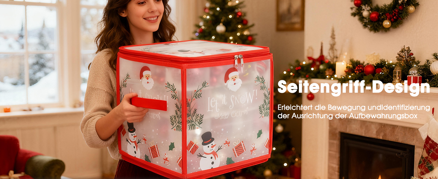 Органайзер для прикрас на ялинку Flow Fire: коробка для зберігання 2 шт., 64 відділення, під ялинкові кулі 7 см