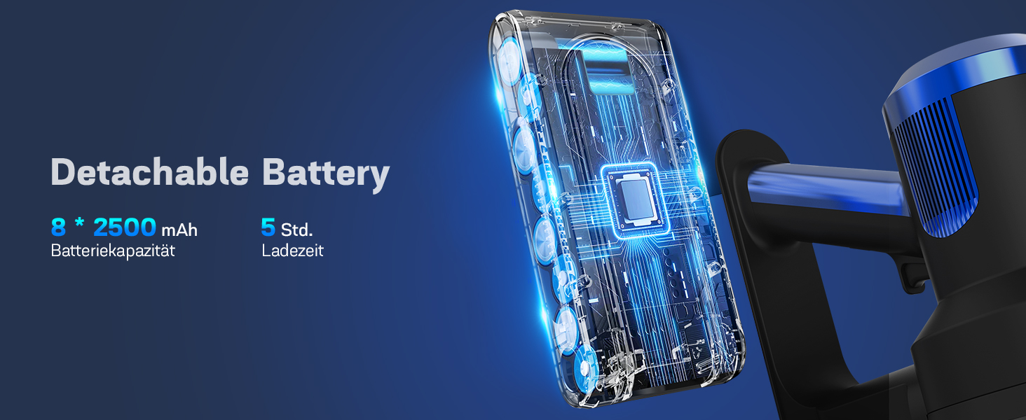 Бездротовий пилосос Nigecue 550W з акумулятором, 45000Pa, 60 хвилин роботи, Smart-дисплеєм, антизаплутувальною щіткою, 1.5L контейнером для сміття, для твердих поверхонь, килимів та шерсті тварин