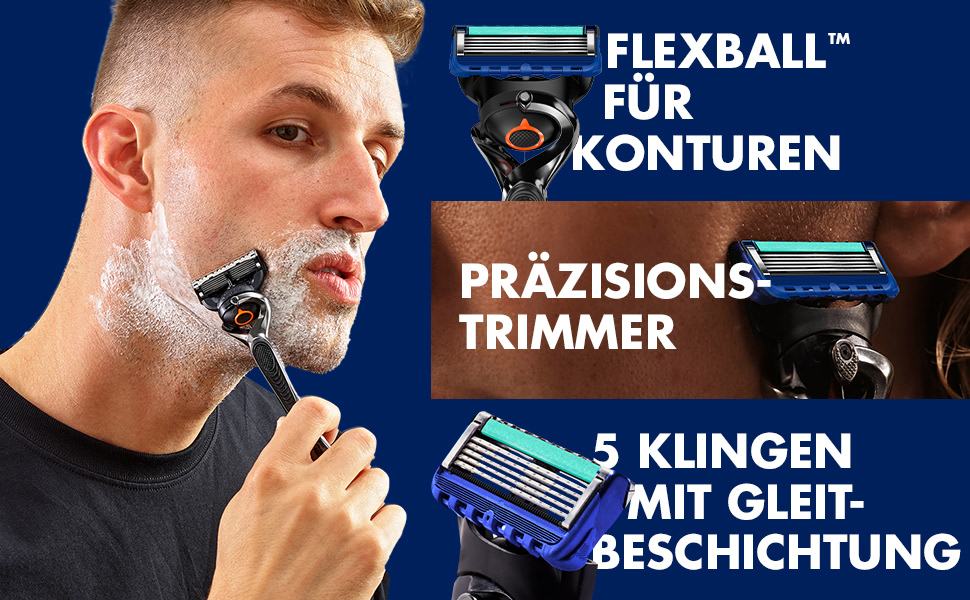 Чоловіча бритва Gillette Fusion 5 Styler, тример для бороди 10 лез для бритви, подарунковий набір