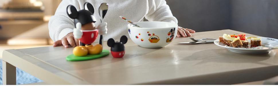 Набір дитячого посуду WMF Peppels 6-piece, нержавіюча сталь, від 3 років, Cromargan, придатний для миття в посудомийній машині