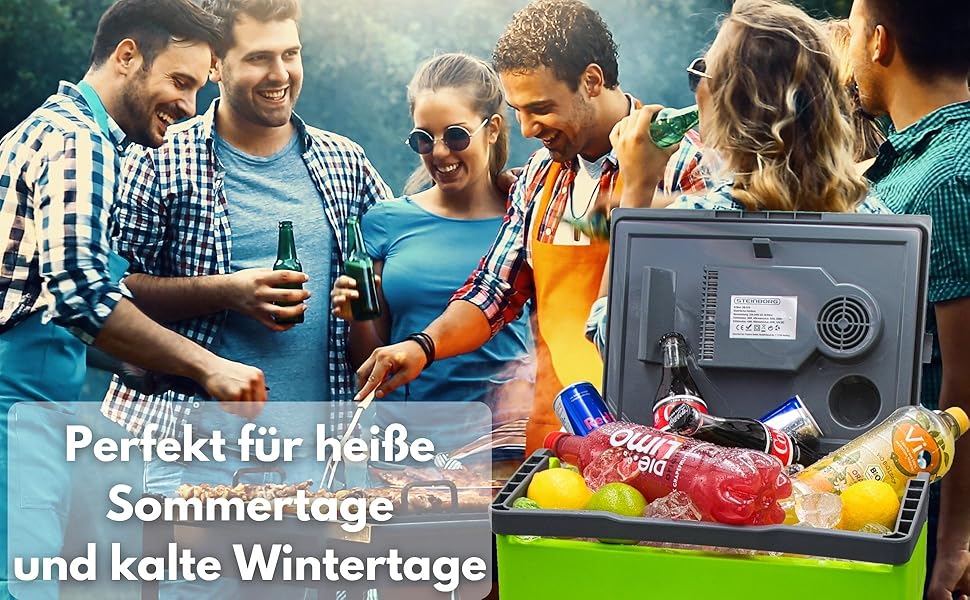 Термобокс-холодильник електричний 30л Gora Grey/Gilmo Green для авто, кемпінгу, пікніка