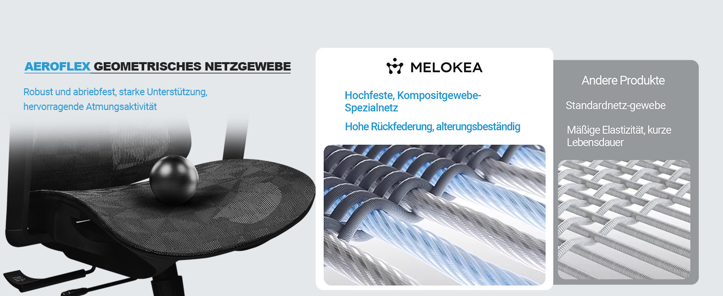 Ергономічне крісло для офісу, 4D підлокітники, регульована глибина сидіння, 4-рівневий нахил, гумові колеса, сітчаста сидіння, висока спинка, для великих людей, Homeoffice & Gaming, чорне ергономічне крісло з сітчастою подушкою сидіння