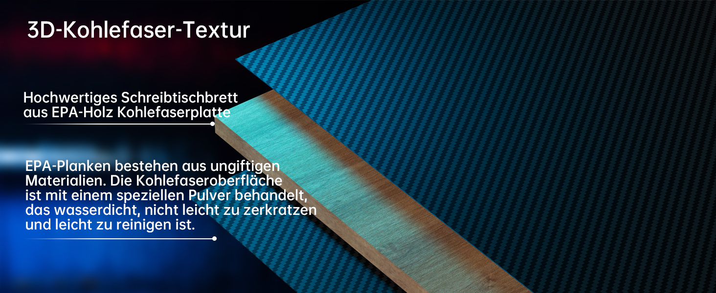 Ігровий стіл EUREKA ERGONOMIC з LED, 140x60 см. Стіл для геймерів з підсвіткою, органайзером для кабелів, тримачем для напоїв та навушників, чорний, X-Large