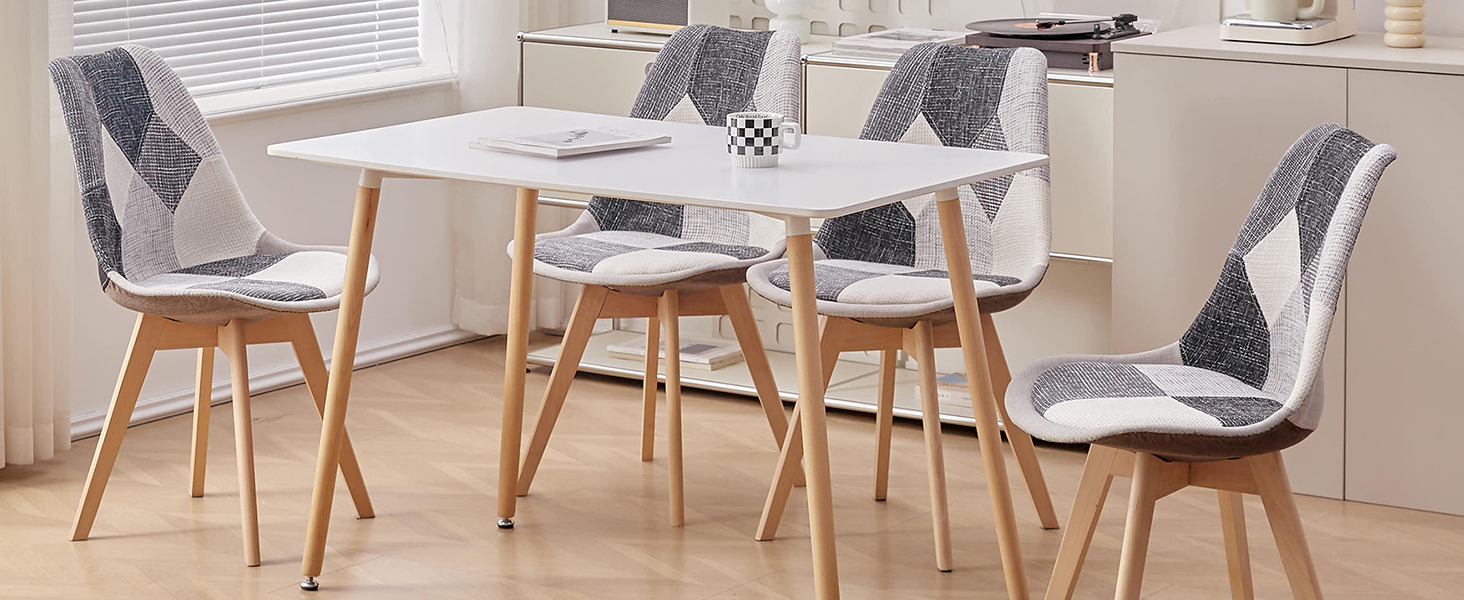 Стільці для їдальні GrandCA HOME: дерев'яні, з масиву бука, в стилі ретро, комплект на 2 шт.