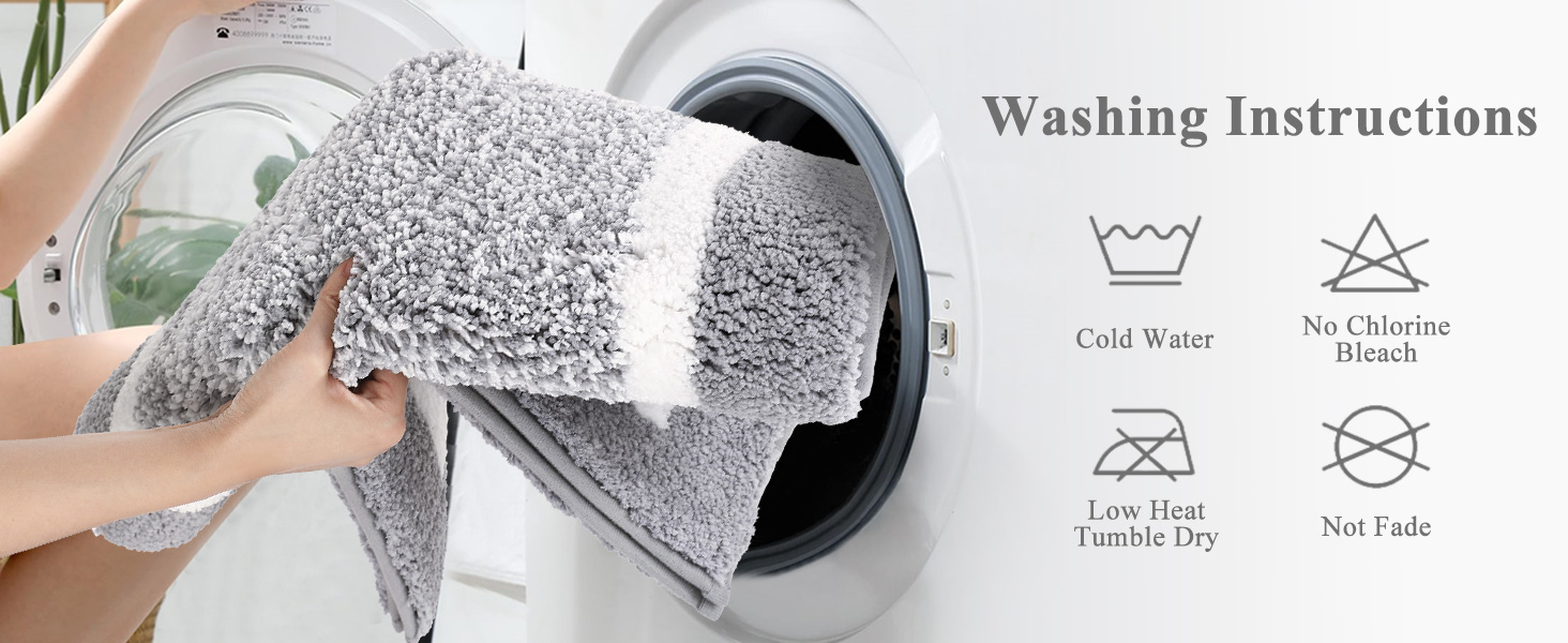 М'який килимок для ванної кімнати Pauwer, комплект з 3 частин: килимок 50x80 см, килимок для туалету 50x60 см, рушник для ванної кімнати, мікрофібра, швидковисихаючий, антиковзаючий, для прання, сірий