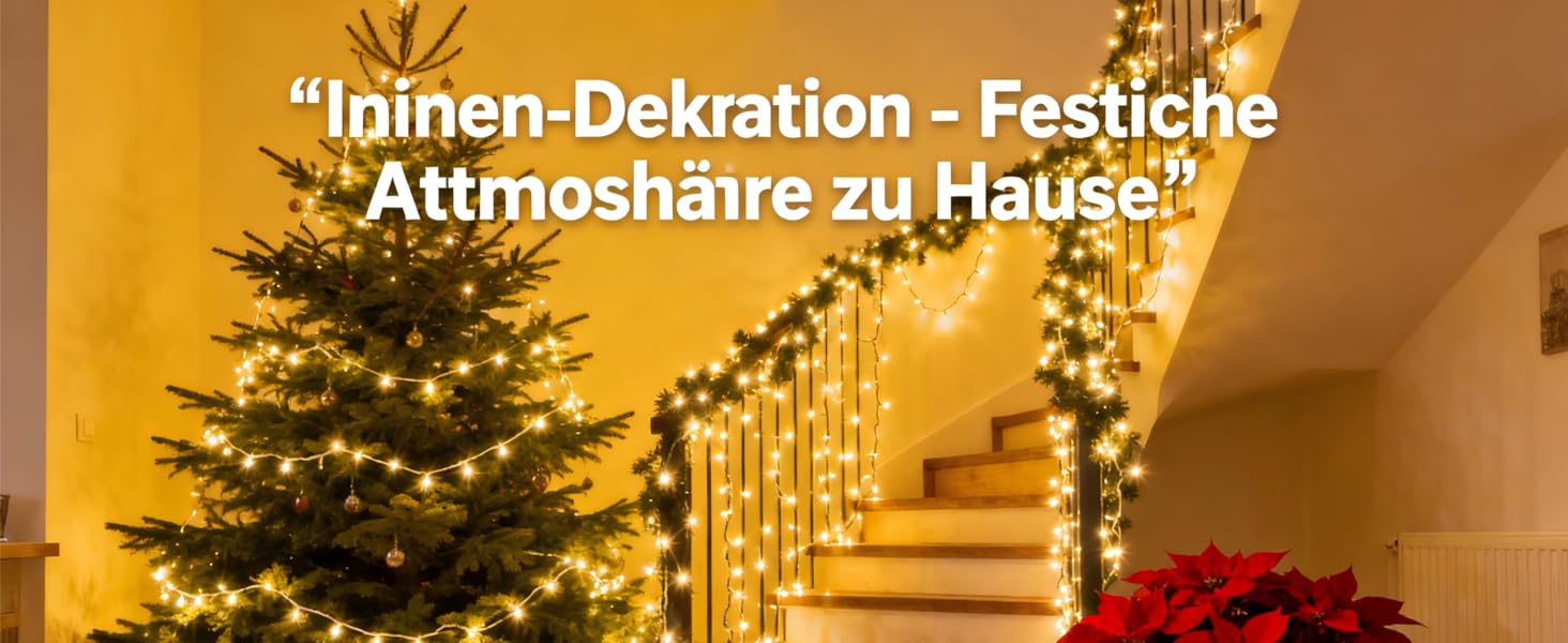 LED-гірлянда HoldOneLight 1000 LED, 20м, тепле біле світло, для декору інтер'єру, екстер'єру, саду, ялинки