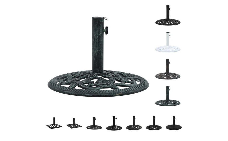 Підставка для парасольки від сонця, чавунна, біла 45x45x30 см - vidaXL