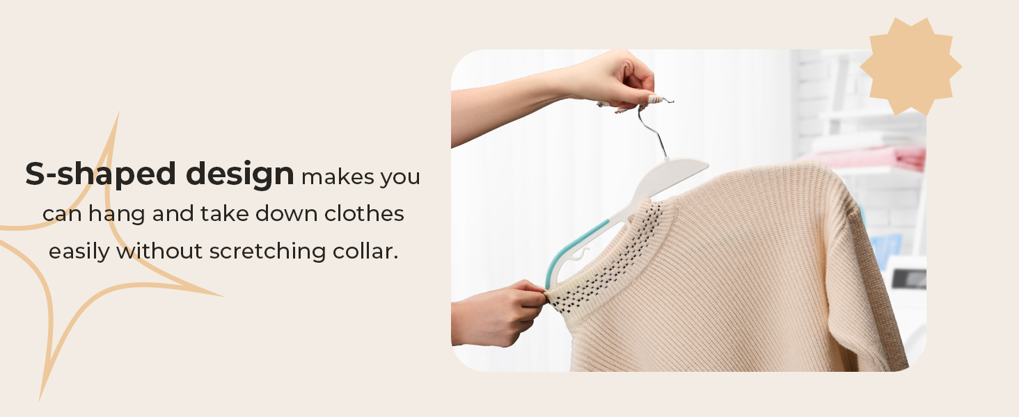 50 шт. Плечі для одягу HOUSE DAY з пластику, неслизькі, для вологого та сухого одягу, обертаються на 360°, міцні, економія місця