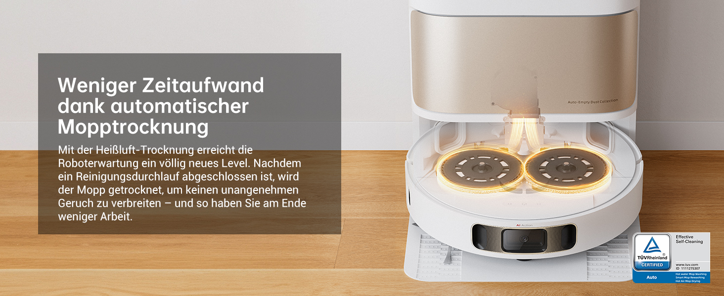 Робот-пилосос Dreame L10s Ultra Gen 2 з функцією миття, технологія RoboSwing™, потужність 10000 Pa Vormax™, режим для тварин, автоматична база, ефективне прибирання килимів