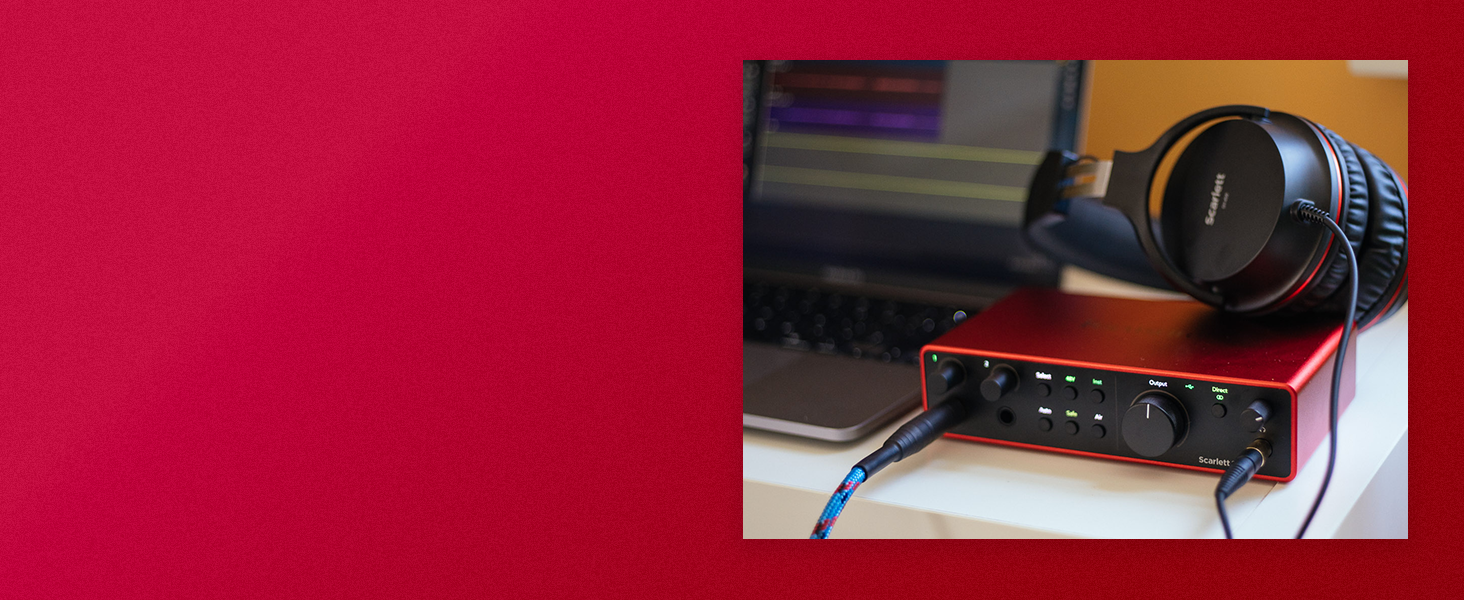 Аудіоінтерфейс Focusrite Scarlett 2i2 4-го покоління USB