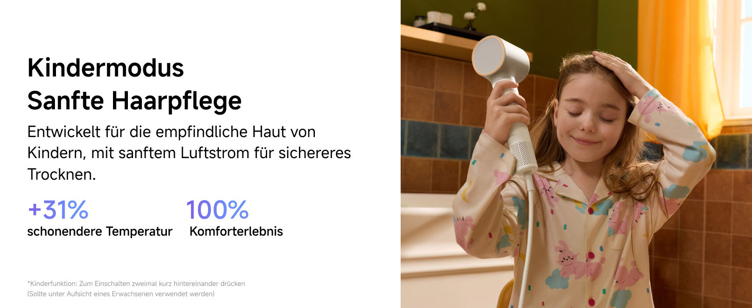 Високошвидкісний фен для волосся Laifen Neo з безщітоковим мотором 110 000 об/хв, 200 млн негативних іонів та 2 магнітними насадками, чорний