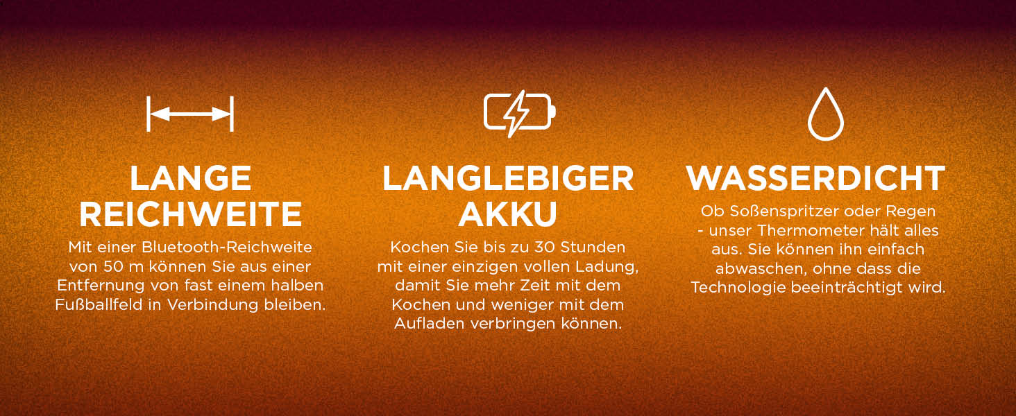 Бездротовий термометр Ninja ProChef для приготування їжі, гриля та Air Fryer, Bluetooth, 50м, водонепроникний