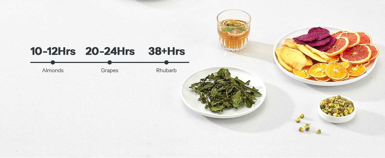 Професійний дегідратор для продуктів харчування з нержавіючої сталі, 1000W, 9 решіток, LCD-дисплей, 35-75°C, таймер 30 хв - 48 год