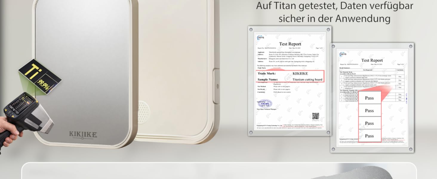 Обробна дошка кухонна Titan двостороння з титану та пшеничної соломи, харчовий пластик PP, антиковзка, міцна, легка у догляді, велика