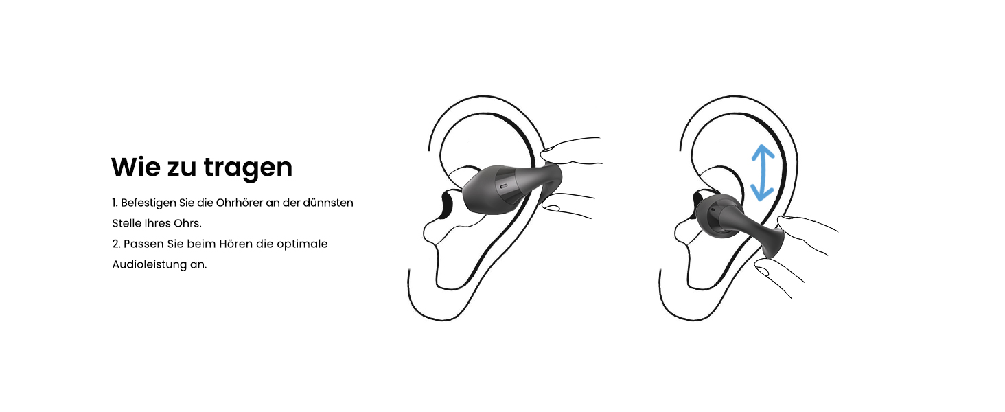 Навушники Relxhome Open Ear Bluetooth 5.4, HiFi, 4 мікрофони, шумозаглушення, світлодіодні, бездротові (чорні)