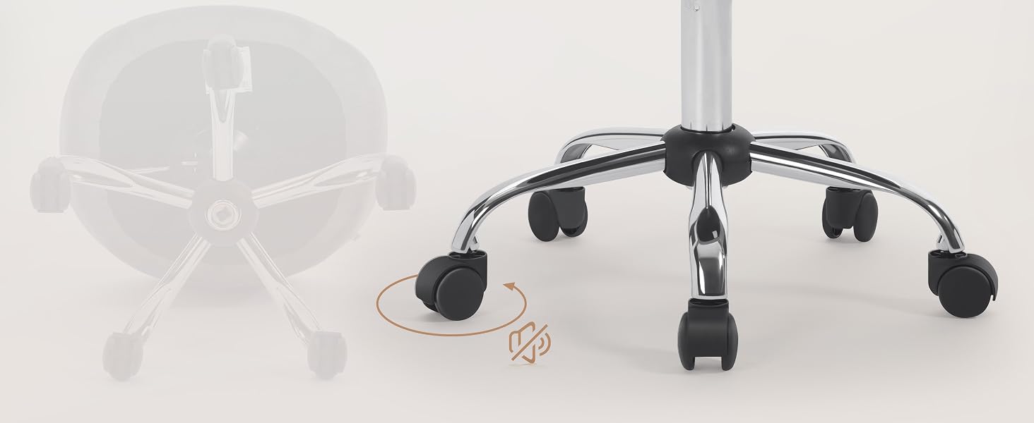 Офісне крісло WOLTU для дому та макіяжу, стілець для письмового столу, світло-сірий оксамит