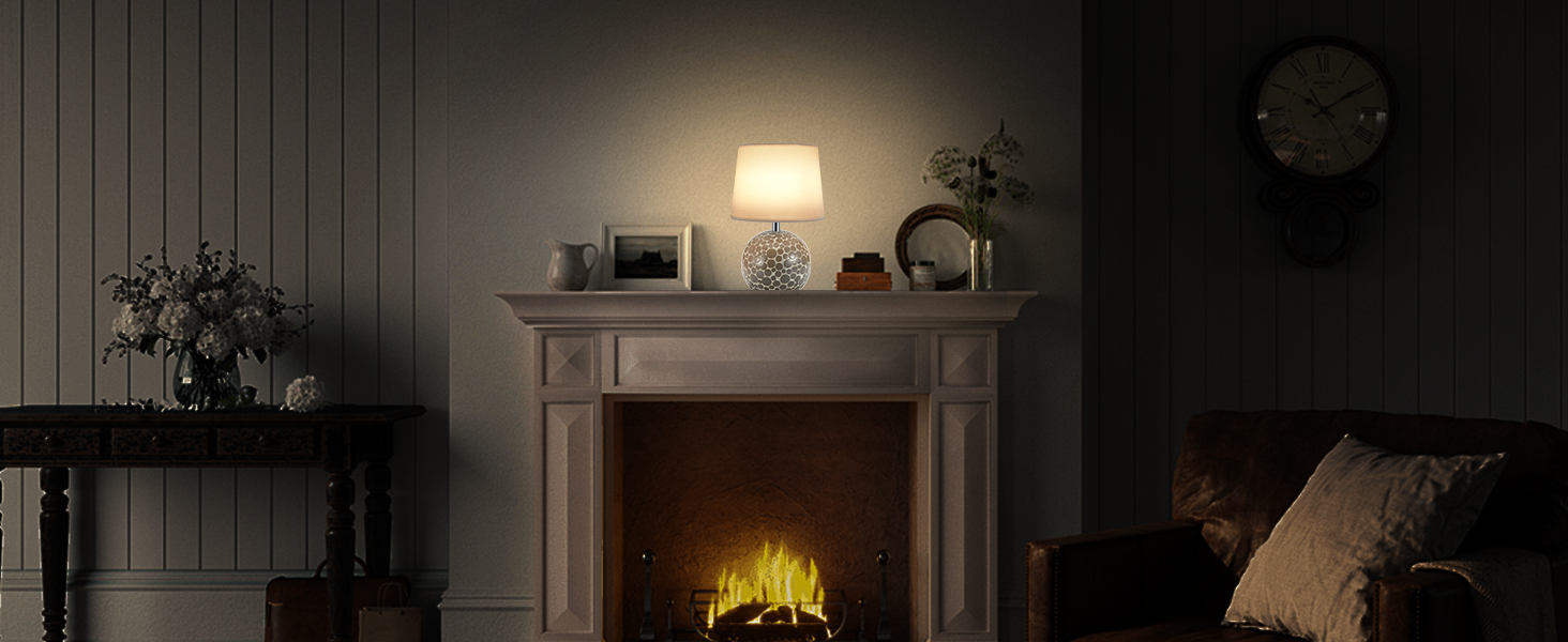 EGOBASIC Лампа настільна керамічна акумуляторна з пультом, 12 кольорів RGB, диммування, таймер, для вітальні, спальні, їдальні