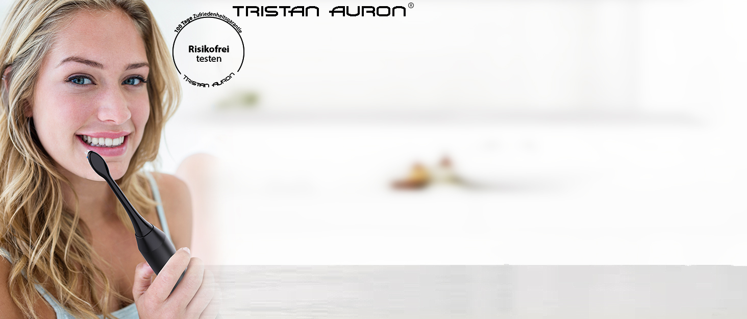 Електрична зубна щітка Tristan Auron SonicMaster (Блакитна) - 6 голів + чохол - 5 режимів, 55000 VPM, таймер 2 хв, 100 днів гарантії