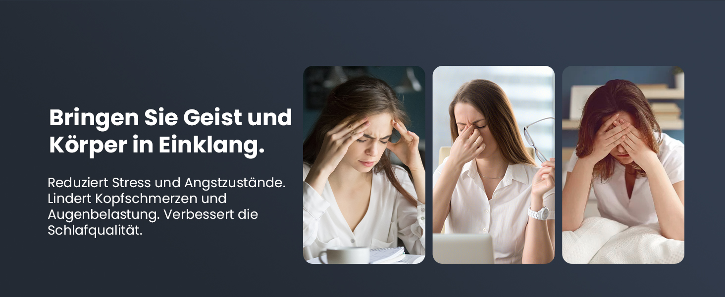 Масажер для очей BOB AND BRAD EyeOasis 3 Elite з підігрівом та охолодженням, маска для очей при мігрені, сухість очей, зняття стресу, покращення сну, сірий колір