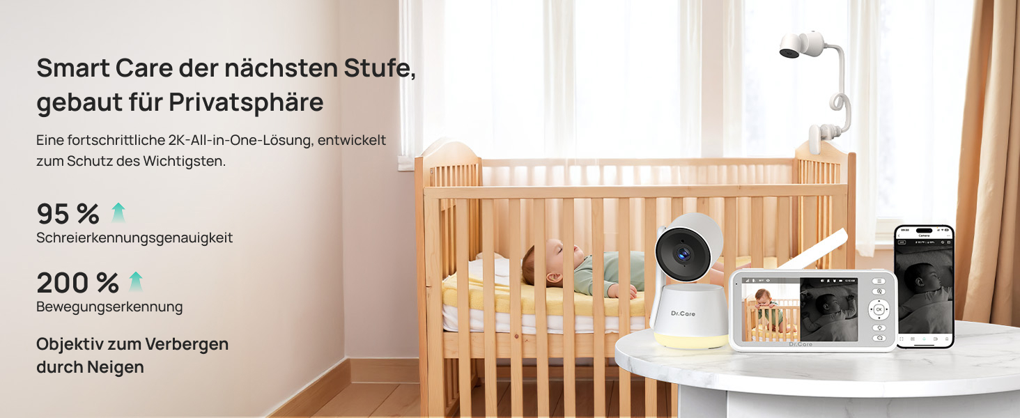 Відеоняня Dr.Care LumiView з камерою та монітором 5
