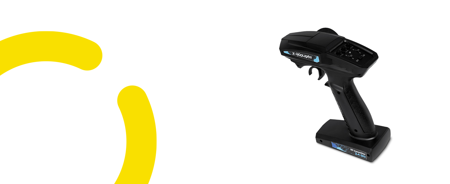 Overmax Hooligan RC 1:10 - Повнопривідний радіокерований автомобіль 35 км/год, 100 м, 2x1800 mAh, IPX5, LED, Металевий привід